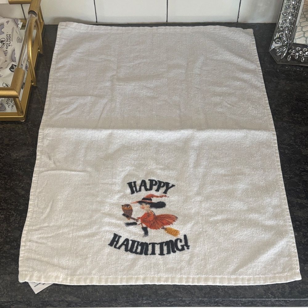 Happy Haunting Halloween dish Towel